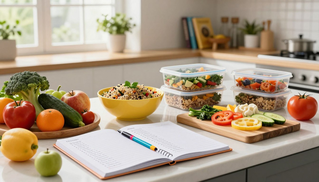 Weekly meal planning for health